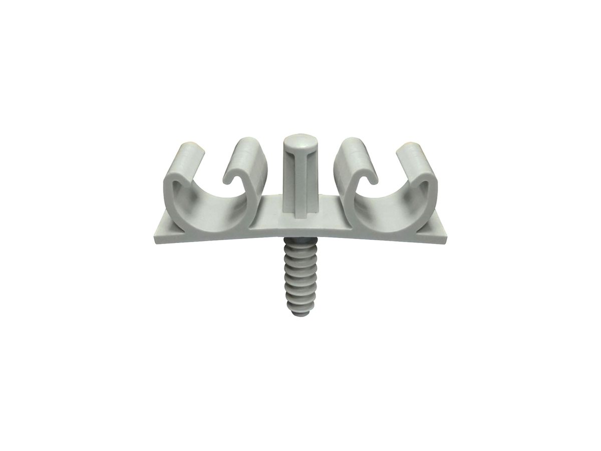 Befestigungsschelle FIX-RING MULTI Kunststoff 2×Ø22mm gu 40 Stück