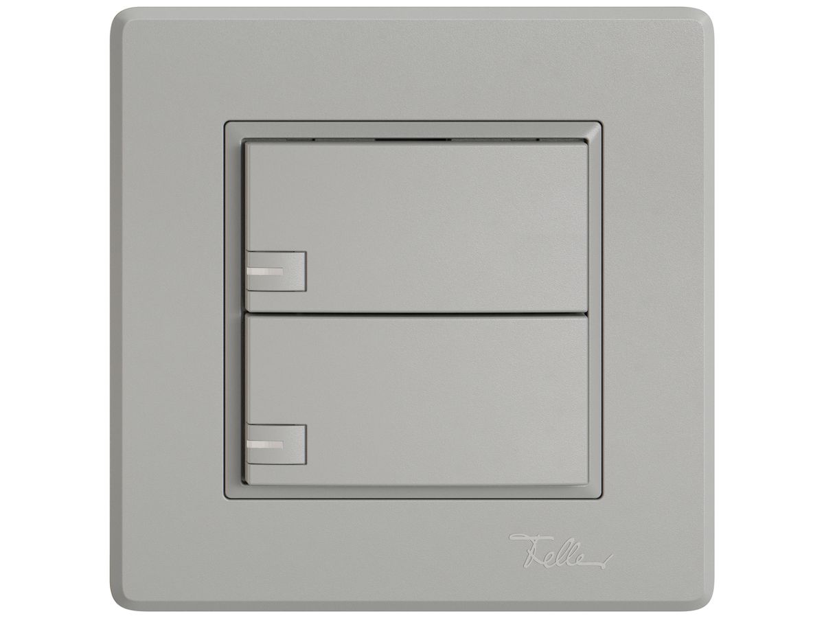 UP-KNX-Taster RGB EDIZIO.liv SNAPFIX® Temperaturfüh.RGB-LED 2×T 1-Tbed.hgu