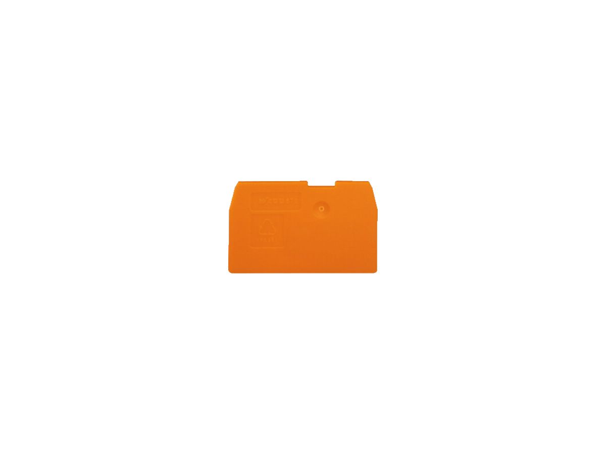Abschluss-Zwischenplatte WAGO 2mm orange