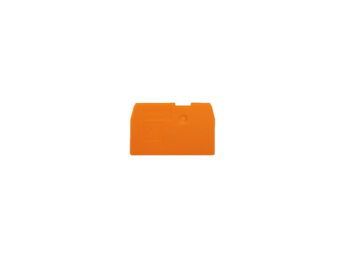 Abschluss-Zwischenplatte WAGO 2mm orange