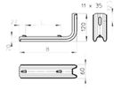 Wand-/Stielausleger Bettermann TPSAG 245mm Gitter