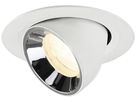 LED-Downlight SLV NUMINOS GIMBLE XS 6.9W 1000lm 4000K MB DALI Ø68 ws/cr