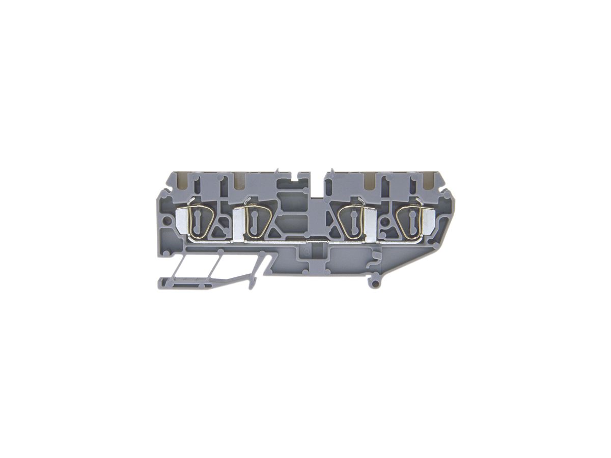 Durchgangs-Reihenklemme Woertz Ex 0.2…2.5mm² 20A 600V Federzugansch.4×1 TH35 gu