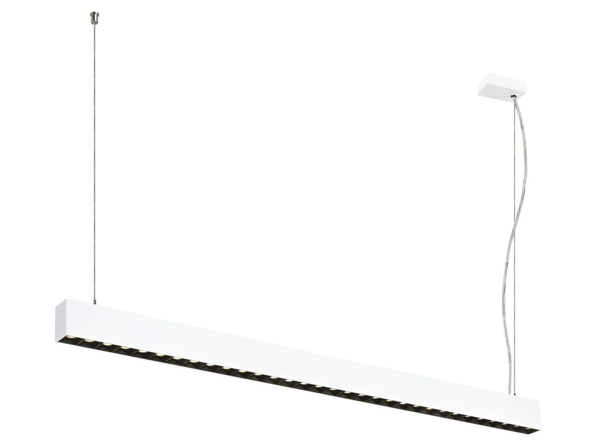 LED-Pendelleuchte SLV GLENOS PRO 60W 7800lm 4000K DALI 1285mm weiss