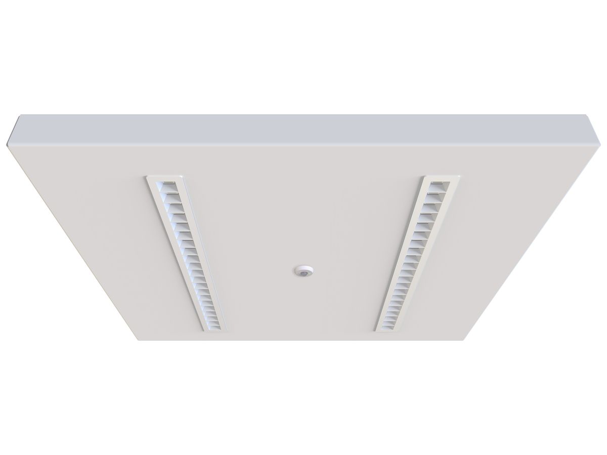 LED-Panelleuchte Sylvania OPTICLIP HF 27W 3300lm 830 IP40 DIM 595×595mm weiss