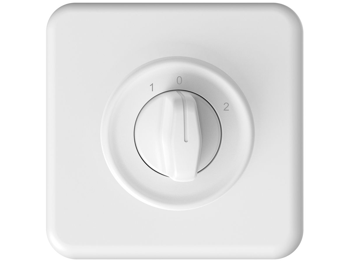 UP-Drehschalter STANDARDdue m.1×Rückz.3P 1-0-2 T=50mm ws