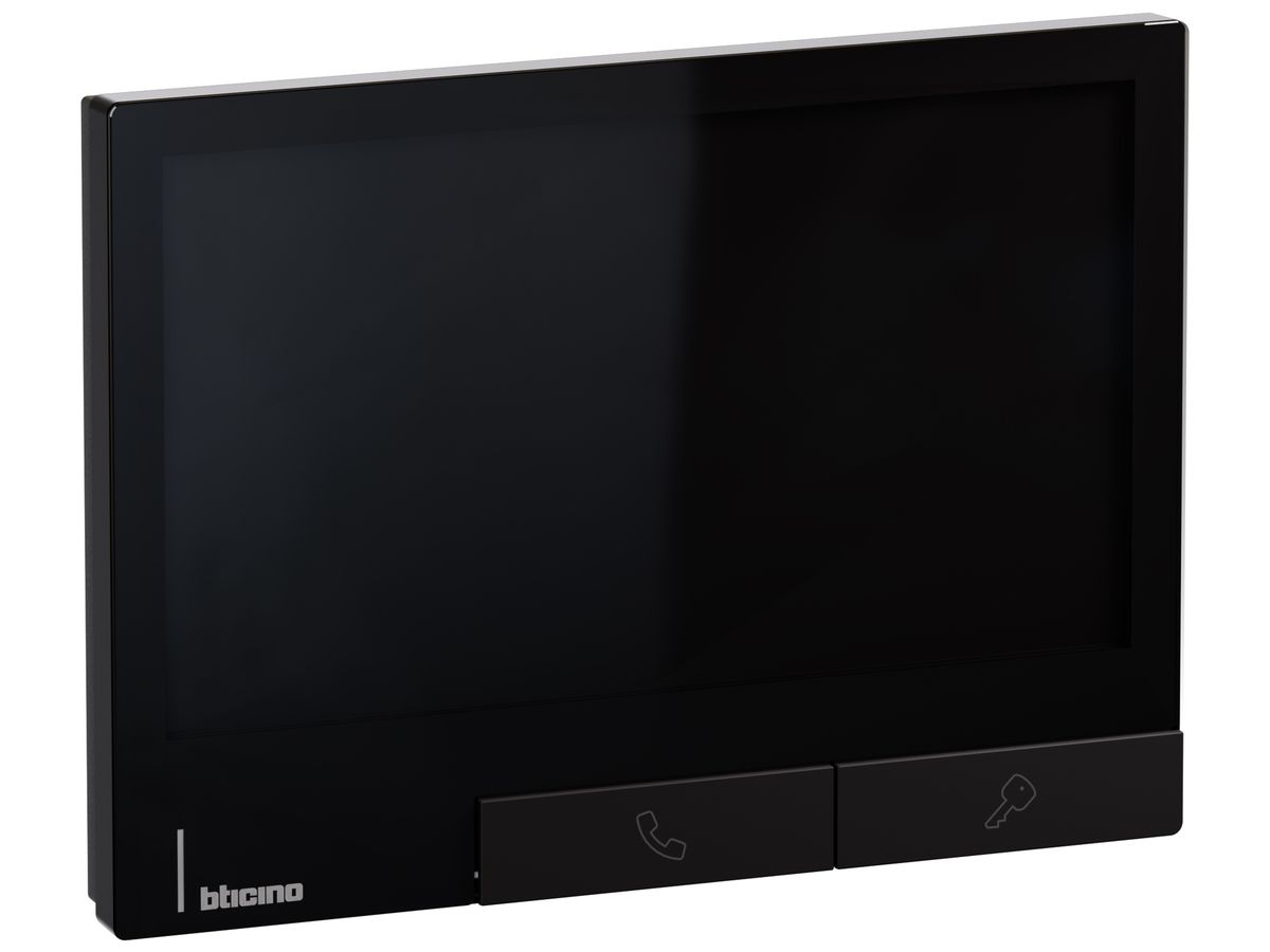 AP-Innenstation Video Bticino CLASSE 300X mit Türöffnerautomatik schwarz