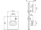 Abhängehalterung Sylvania Lytespan H 40×31×14mm Aluminium Silber
