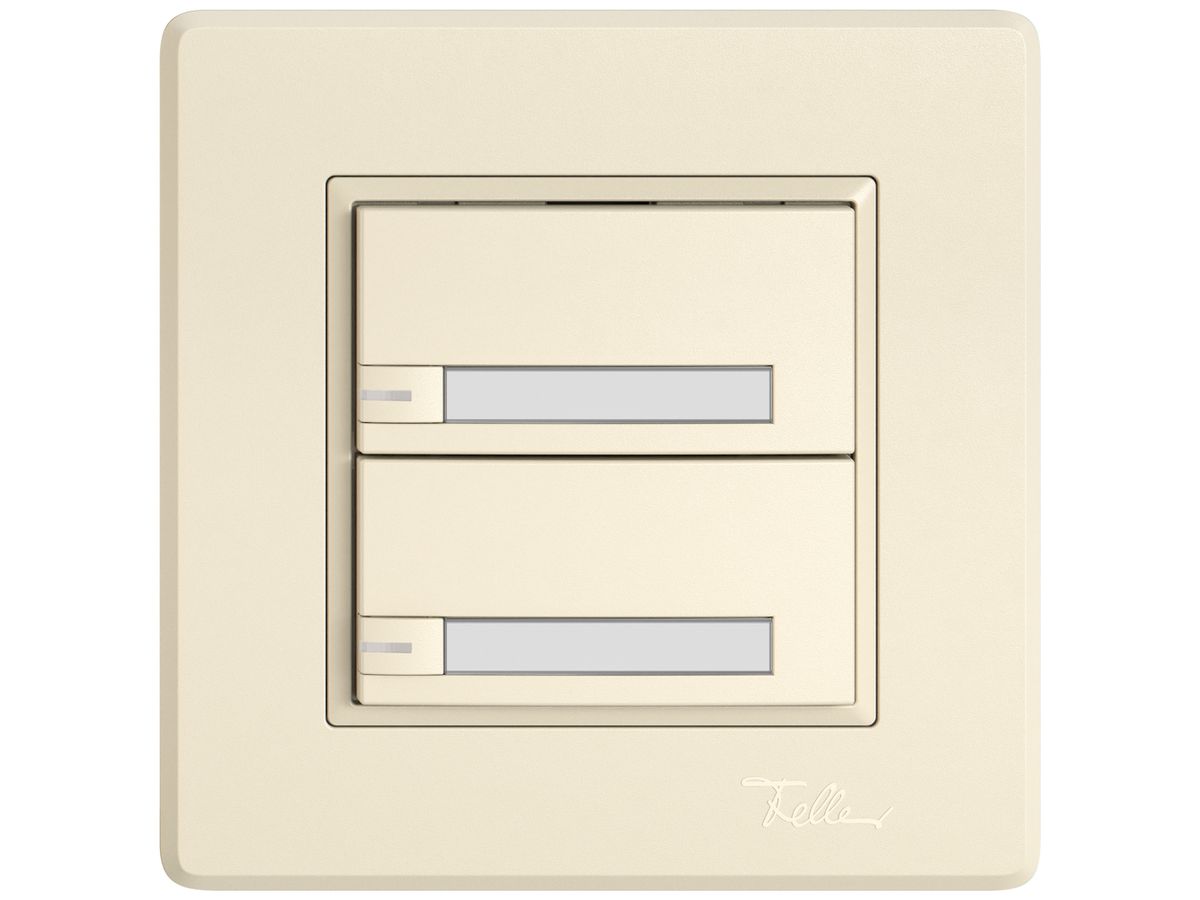 UP-KNX-Taster RGB EDIZIO.liv SNAPFIX® Temperaturfüh.RGB-LED Pap.2×T 1-Tbed.cr