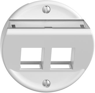 Montageset Sdue, mit Schrägauslasshaube f.2×Keystone weiss