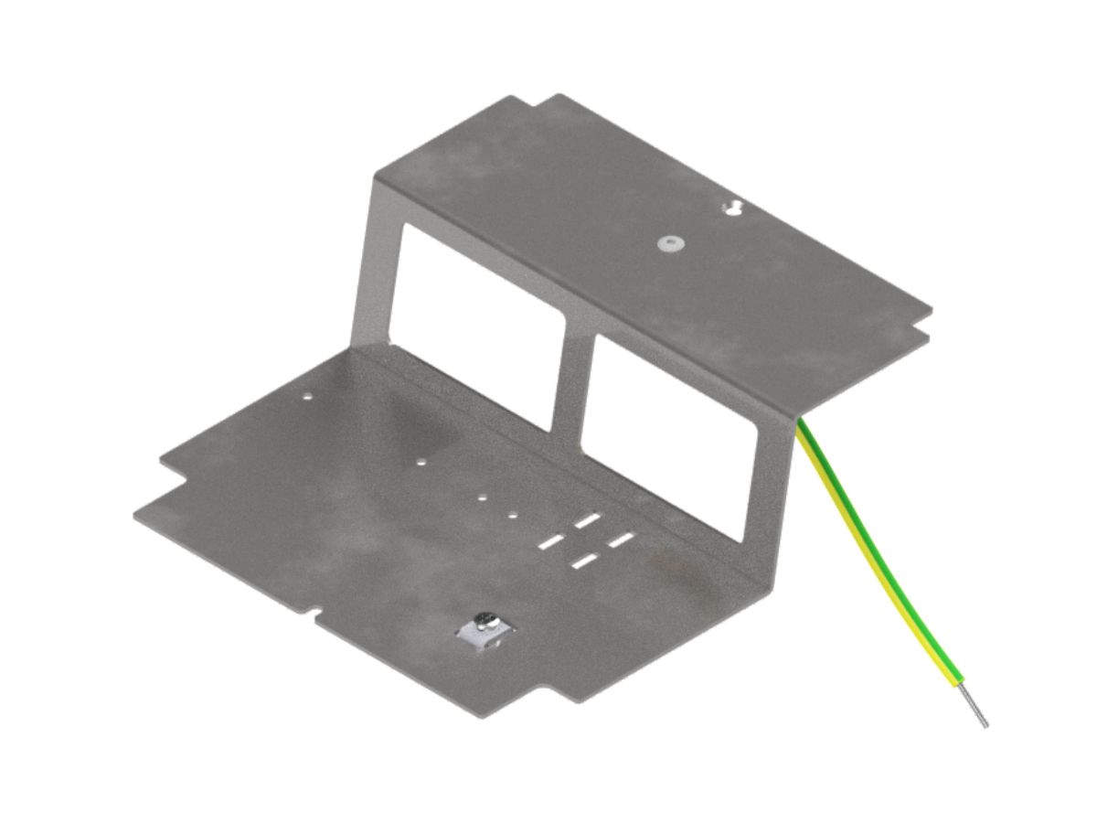 Steckdoseneinsatz 2 FLF, leer - zu Bodendose UBD 160small