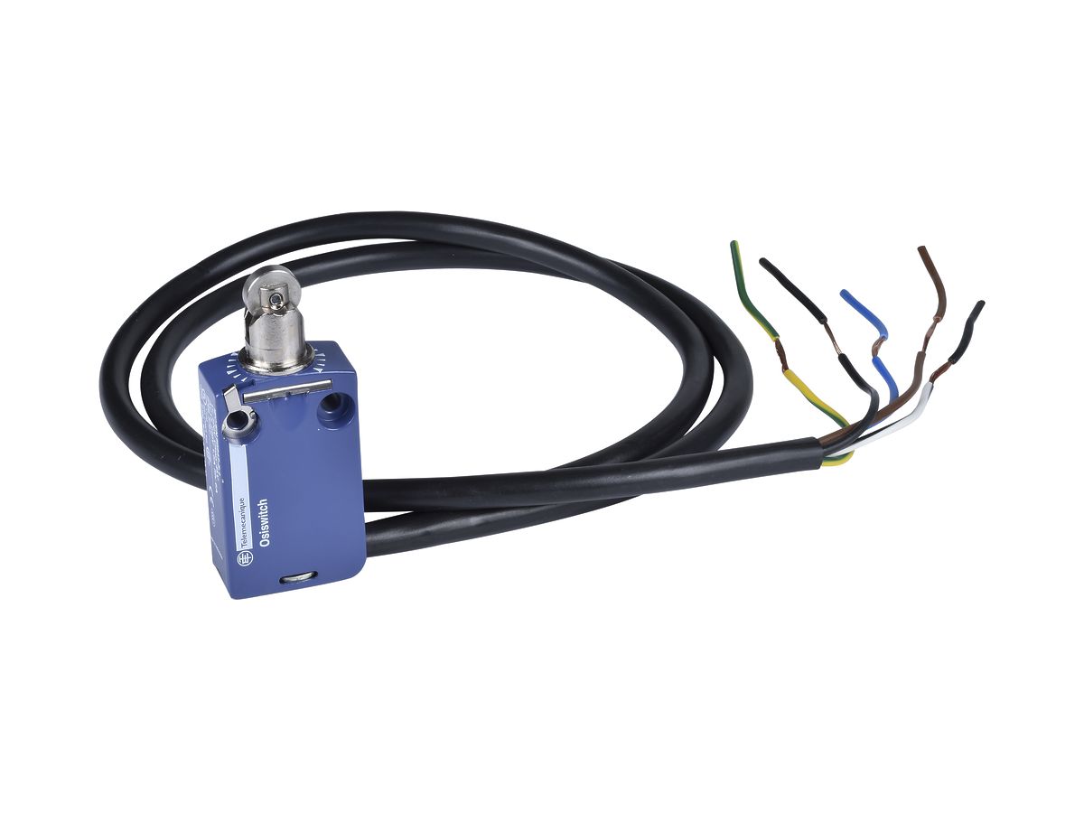 Positionsschalter OsiSense XCMD Rollenstössel, Kabel 1m