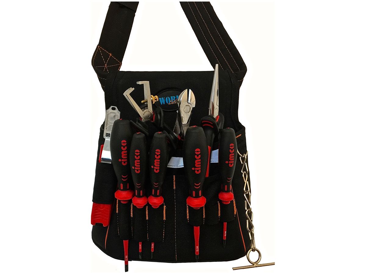 Werkzeug-Gürteltasche CIMCO 9-teilig a.Nylon