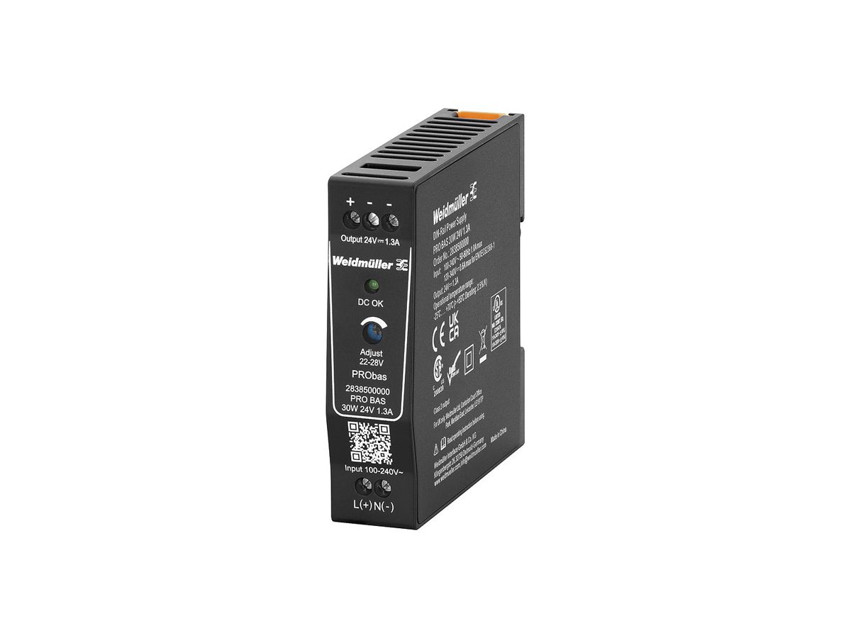 Schaltnetzgerät Weidmüller Connect Power PRO BAS 30W 24V 1.3A