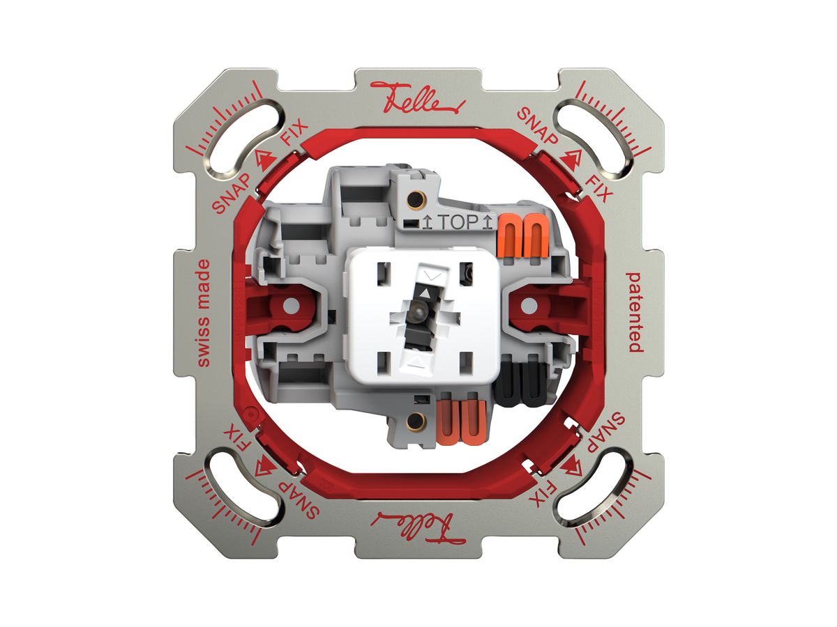 UP-Drucktaster Feller SNAPFIX® ARL/1P Seitenbel.weiss