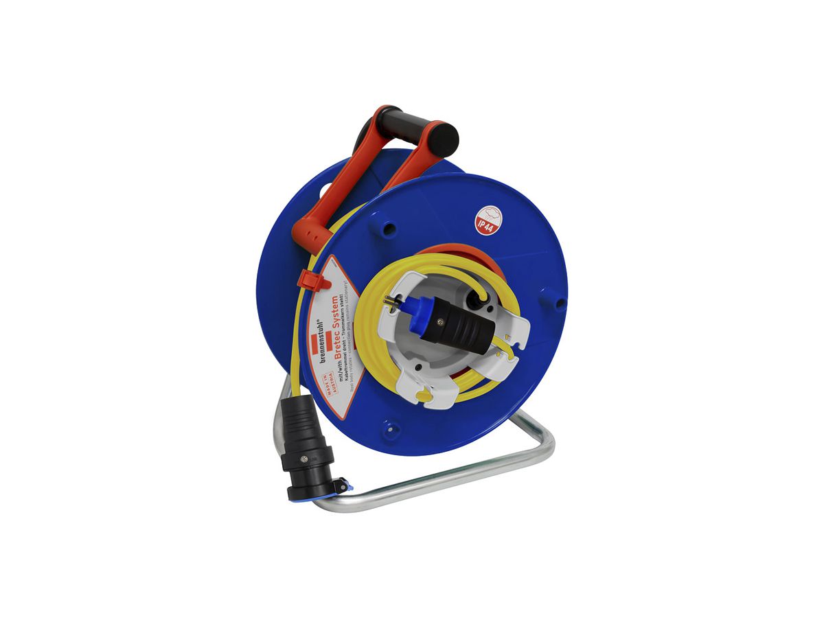 Kabelrolle Grant G Bretec 290 Ø290mm 33m 3×1.5mm² 1×T13 Kunststoff blau IP44