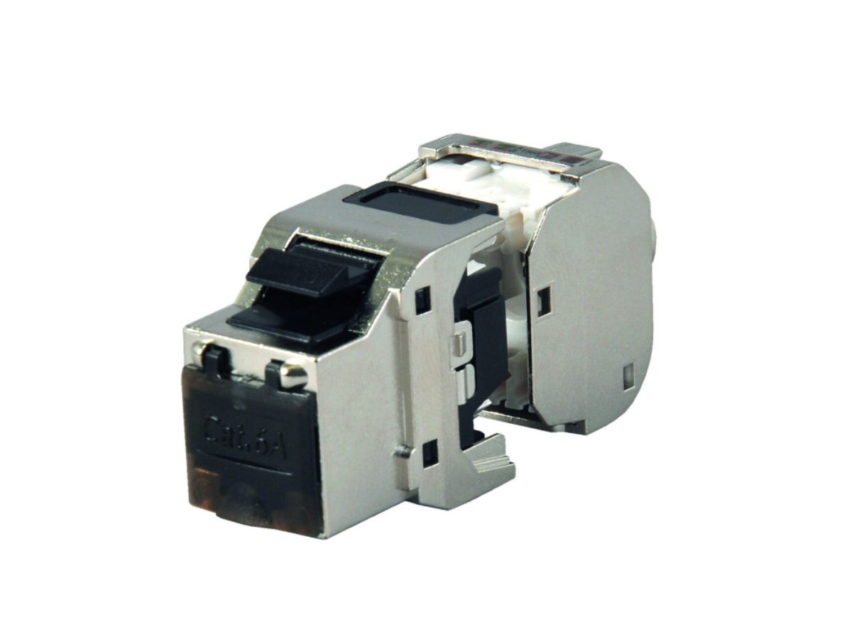 EasyKlick RJ45 Modul ZT Cat.6A - geschirmt, PoE++, Compact.