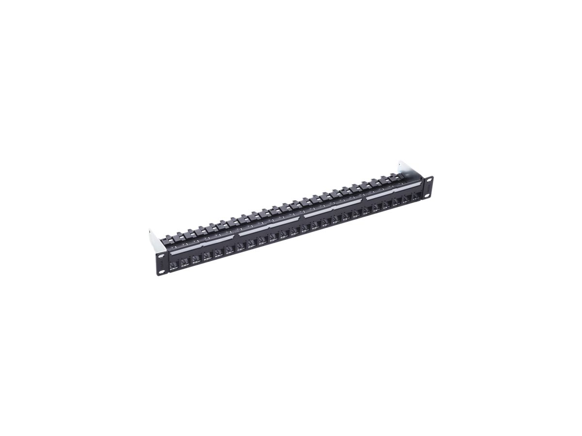 Rangierfeld 19" R&M PC 1HE leer 24×RJ45 C6A/s-schwarz