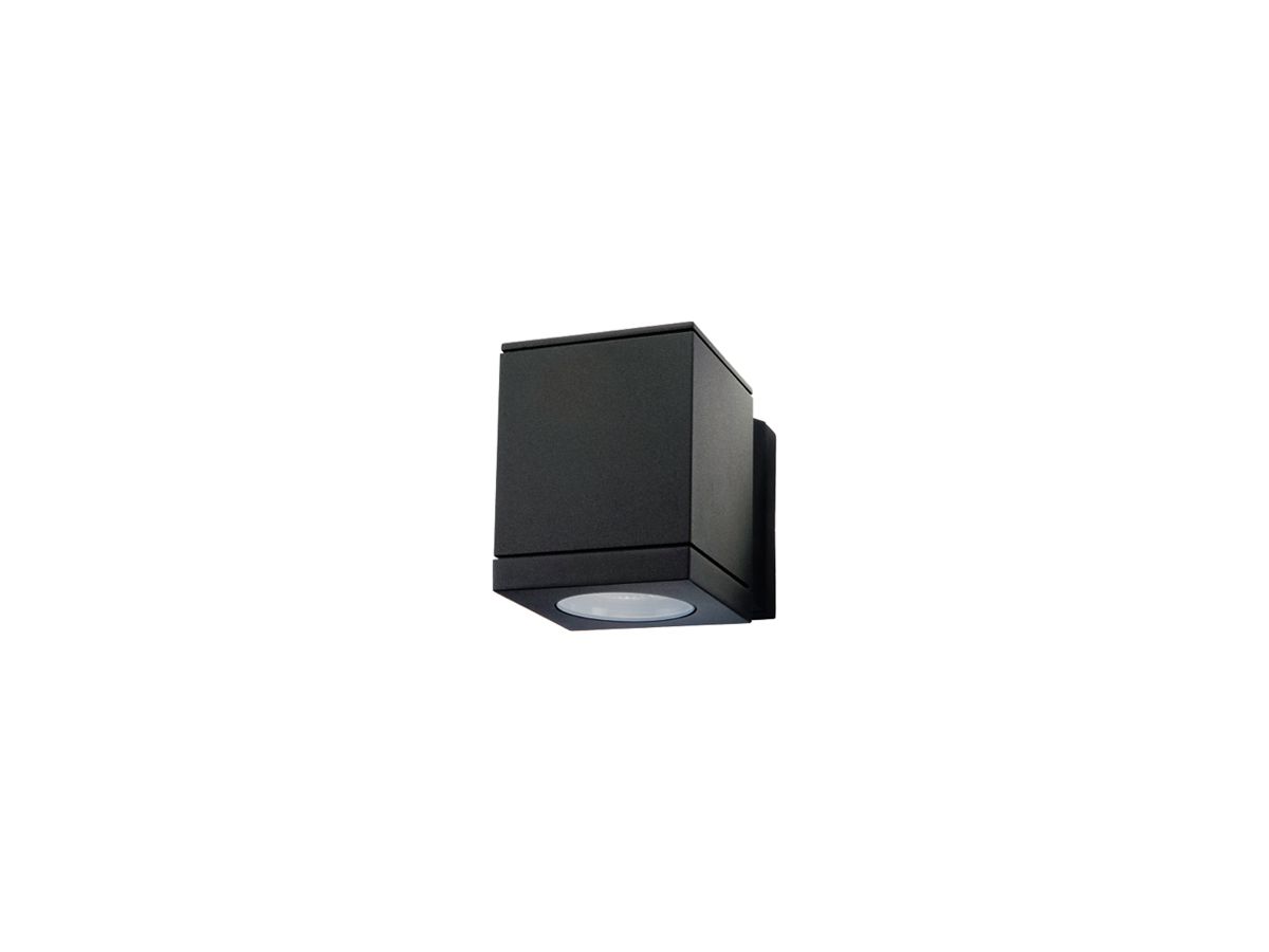 Wandleuchte SG Echo GU10 1×6.2W 360lm 830 IP54 DIM direkt 147×90×120mm schwarz