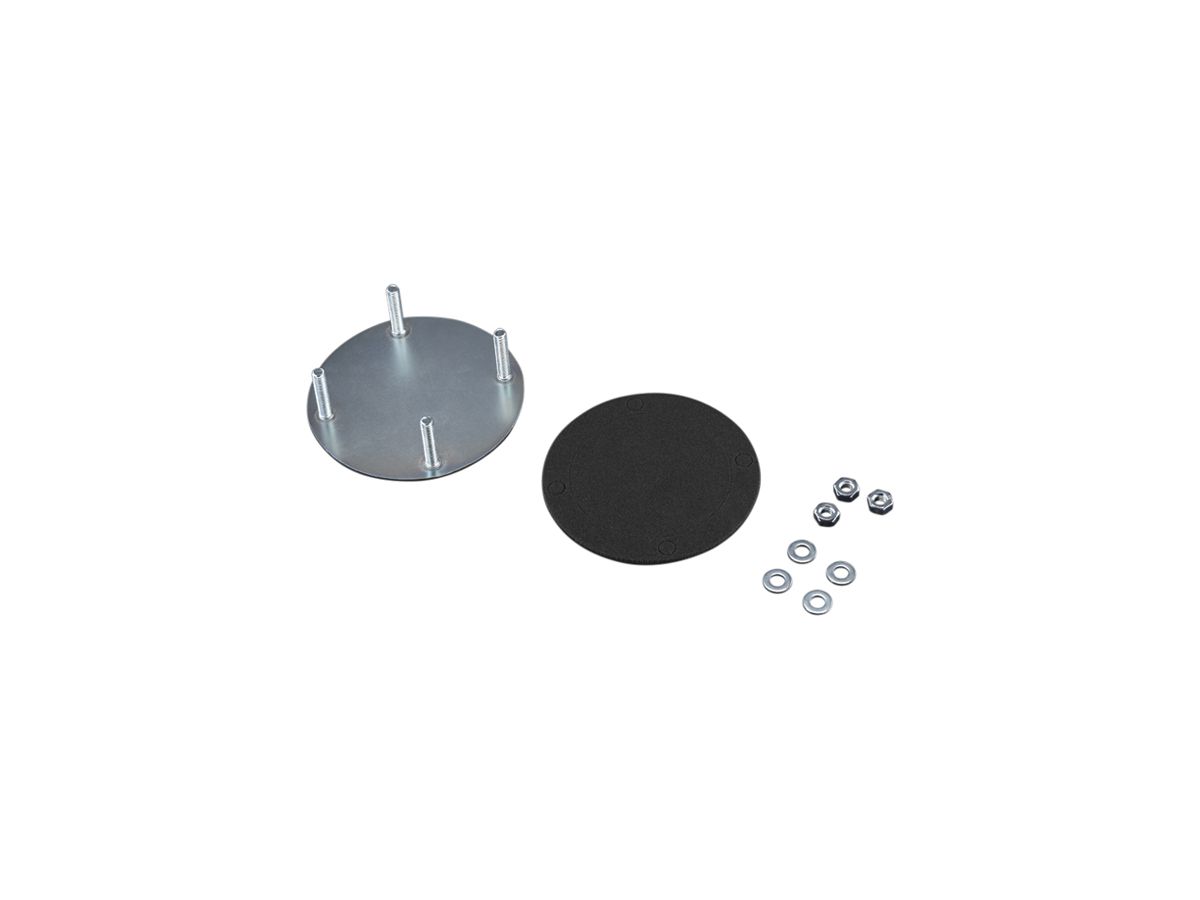 Abdeckplatte Rittal CP 6505.500 130×130mm grau für CP 120 Ø130mm