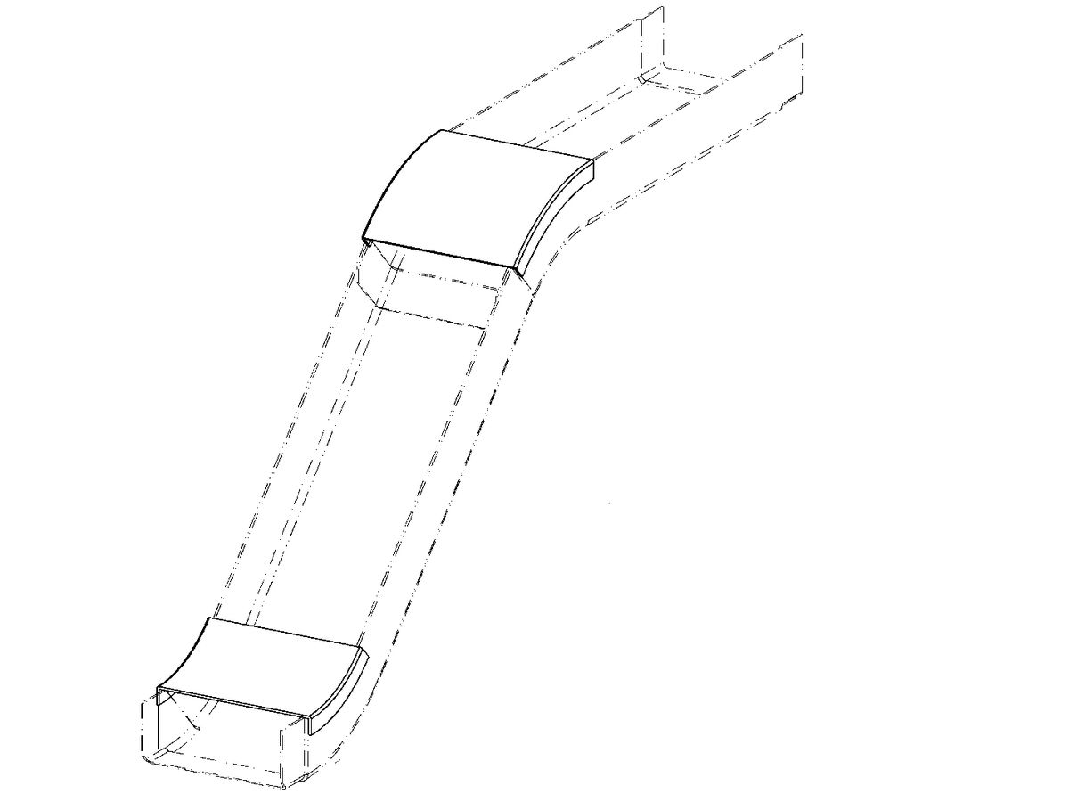 Deckel Etage EBO 200mm 45° 2-T