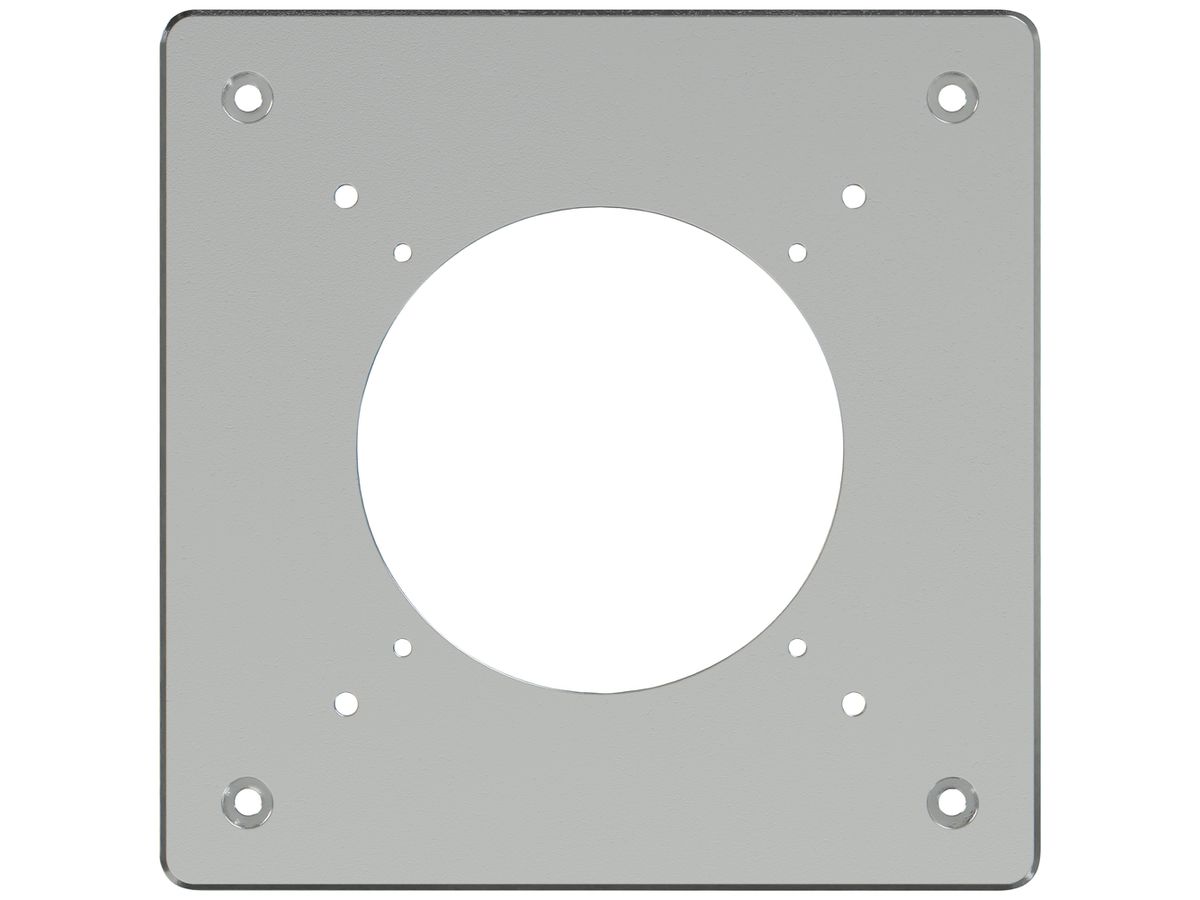 Montageplatte ELEMENT SNAPFIX® 1×1 horizontal und vertikal 125×125mm Aluminium