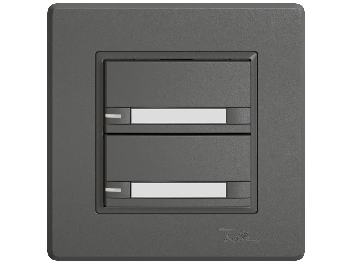 UP-Universaltaster EDIZIO.liv UNI SNAPFIX® m.LED RGB 2× 2-Tbed.Pap.dgu
