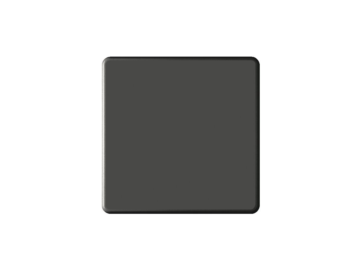 Abdeckplatte 3×3 206×206mm schwarz ungebohrt
