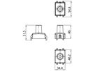 Abdeckung Sylvania OneTrack Kunststoff 55×34×52mm schwarz