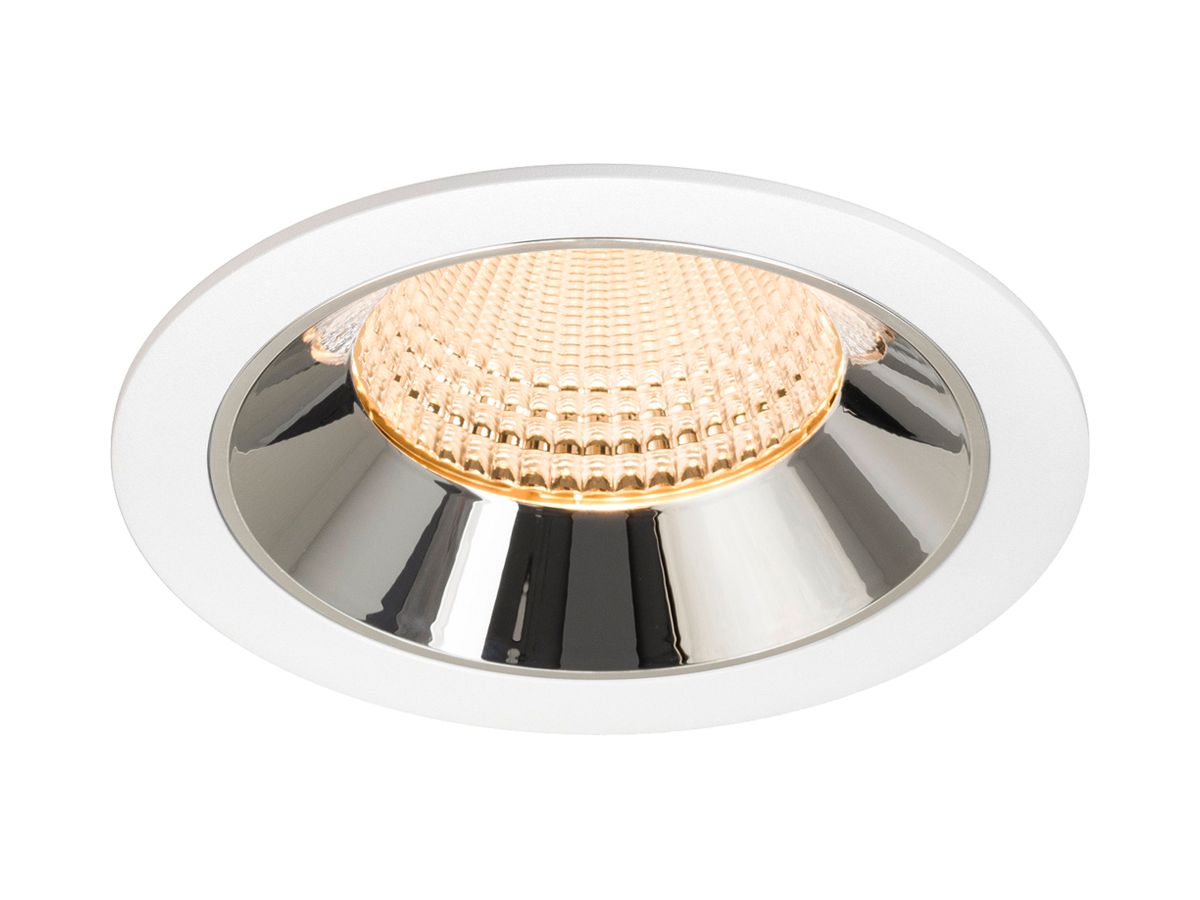 LED-Downlight SLV NUMINOS XL 24W 3500lm 2700K WB DALI Ø145 ws/cr