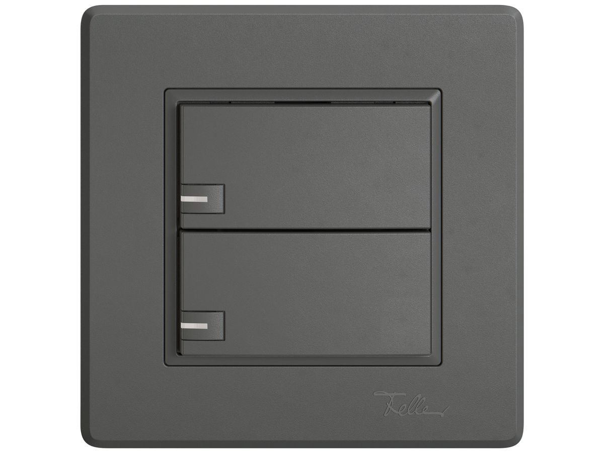 UP-KNX-Taster RGB EDIZIO.liv SNAPFIX® Temperaturfüh.RGB-LED 2×T 1-Tbed.dgu