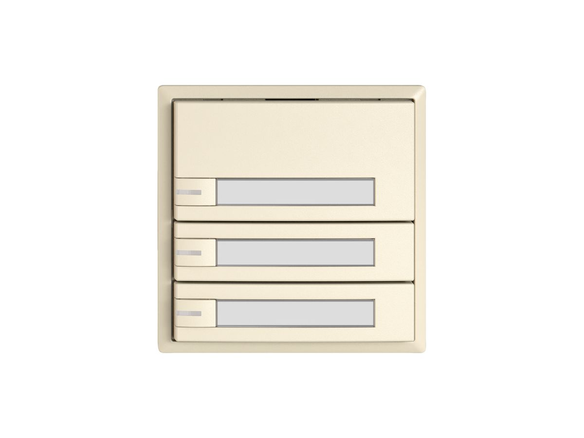 KNX-Taster RGB EDIZIO.liv SNAPFIX® Temperaturfüh.RGB-LED Pap.3×T 1-Tbed.cr