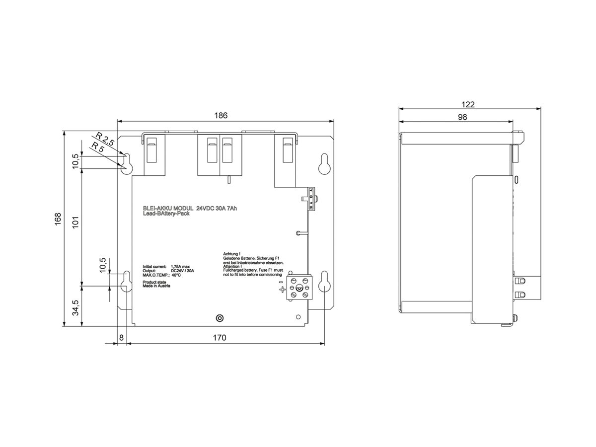 Batteriemodul 7Ah 15…40A