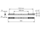 LED-Feuchtraumleuchte CoreLine WT120C 75W 12000lm 840 IP65 1515mm grau