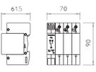 Überspannungsschutzgerät Bettermann Unterteil V20-C U-3PH-Y-FS