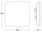 UP-Präsenzmelder Steinel TruePresence KNX, eckig weiss