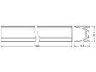 Profil LEDVANCE LS AY 1000×25.5×25.5mm Aluminium