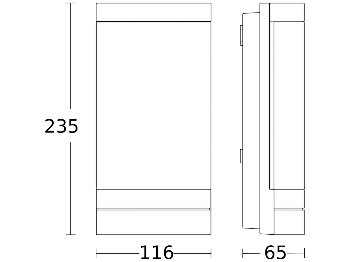 LED-Wandleuchte Steinel L 271 digi SC 6.6W 566lm 3000K IP44 mit Sensor anthrazit