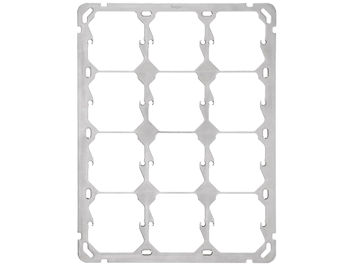 Befestigungsplatte Hager 4×3 vertikal 197×257mm