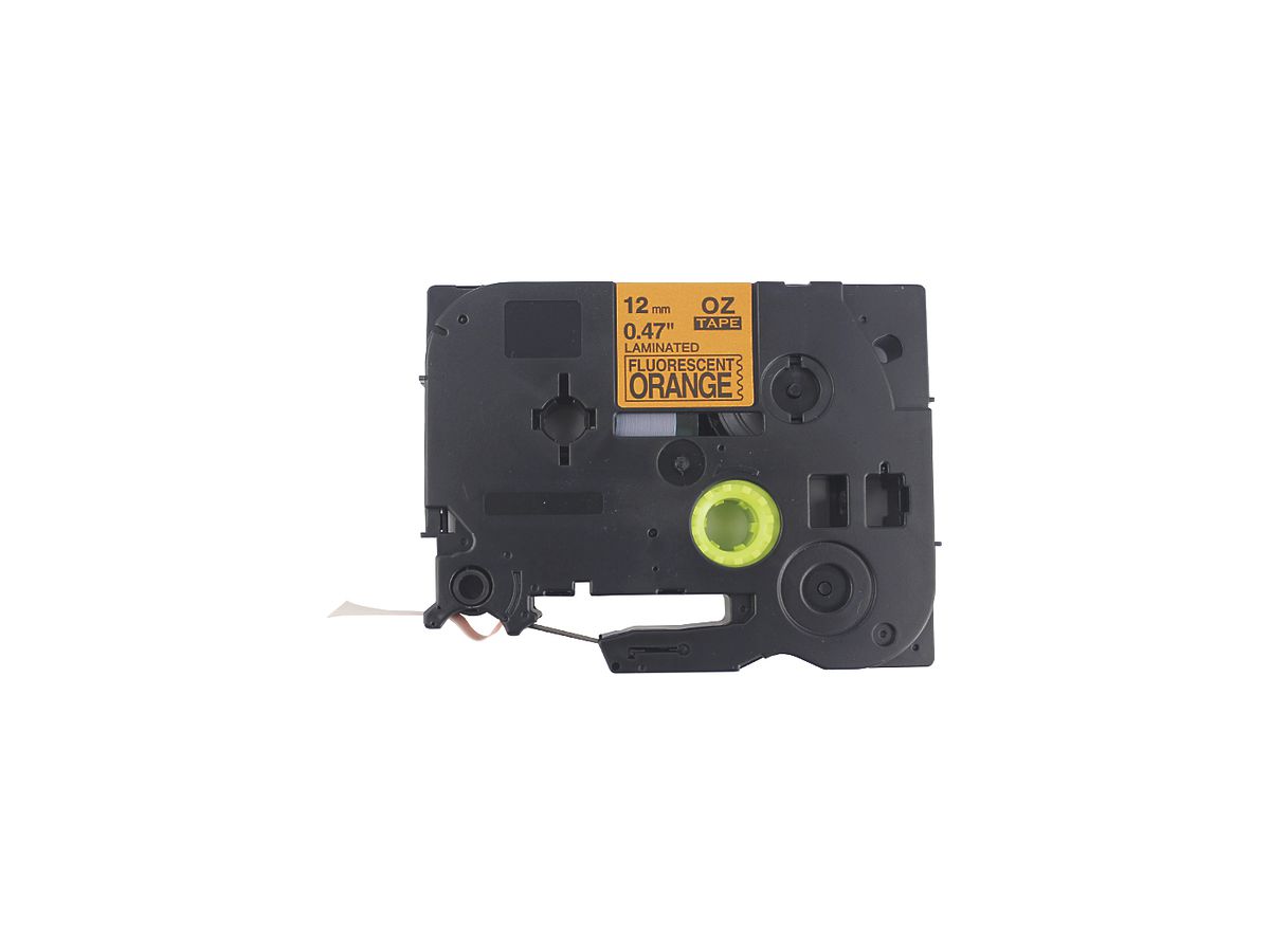 Schriftbandkassette kompatibel zu OZE-B31, 12mm×8m, orange/schwarz