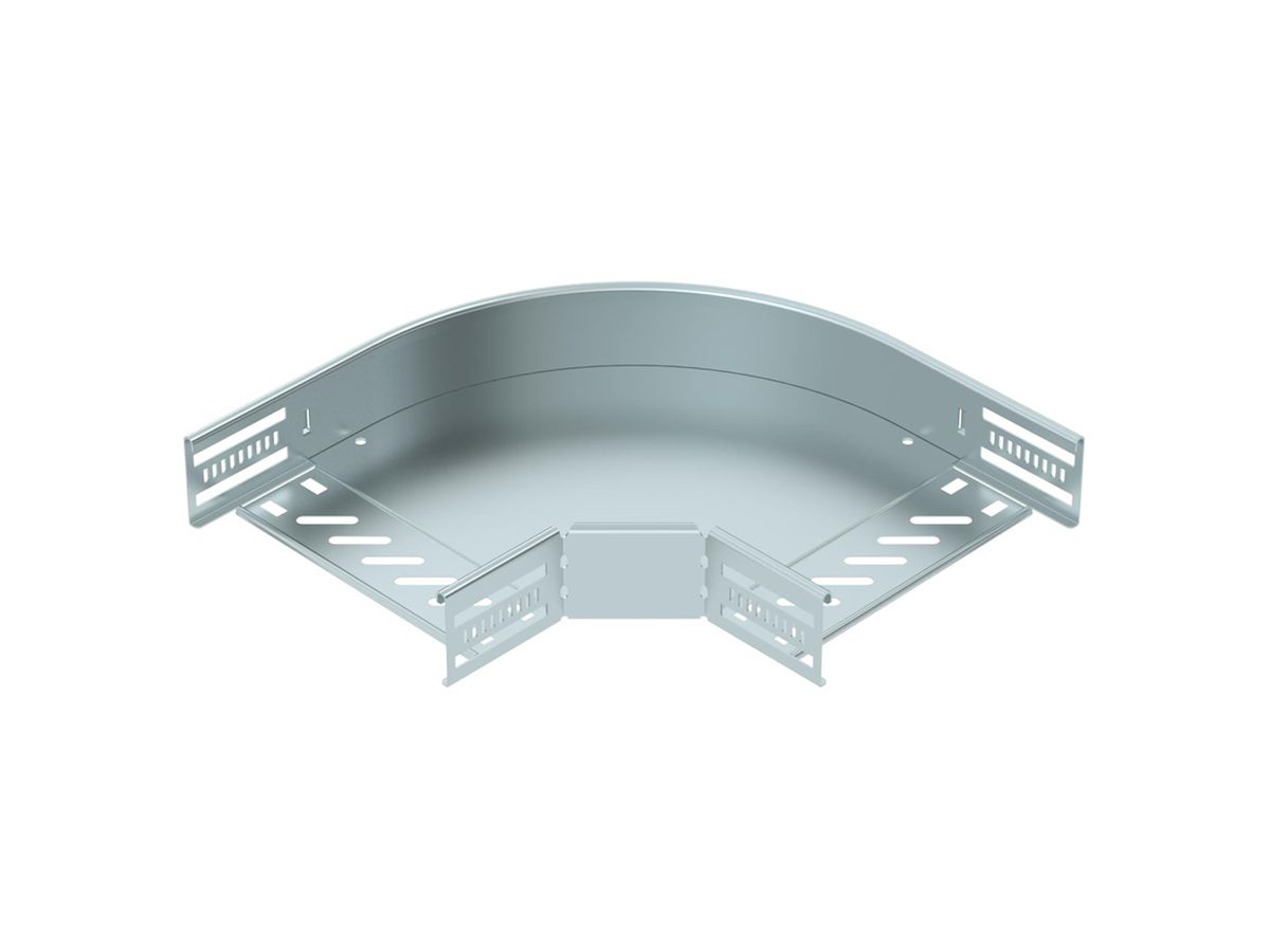 Bogen BET RB 90° 60×200mm Stahl bandverzinkt