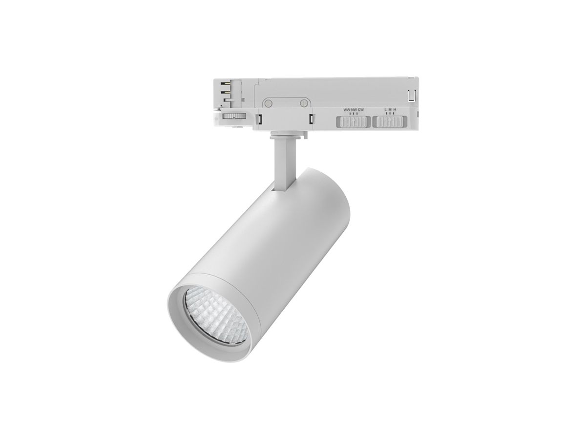 LED-Spot DOTLUX SLIMtrack 30W 2660lm 930/935/940 36° Ad3Ph Ø75 weiss