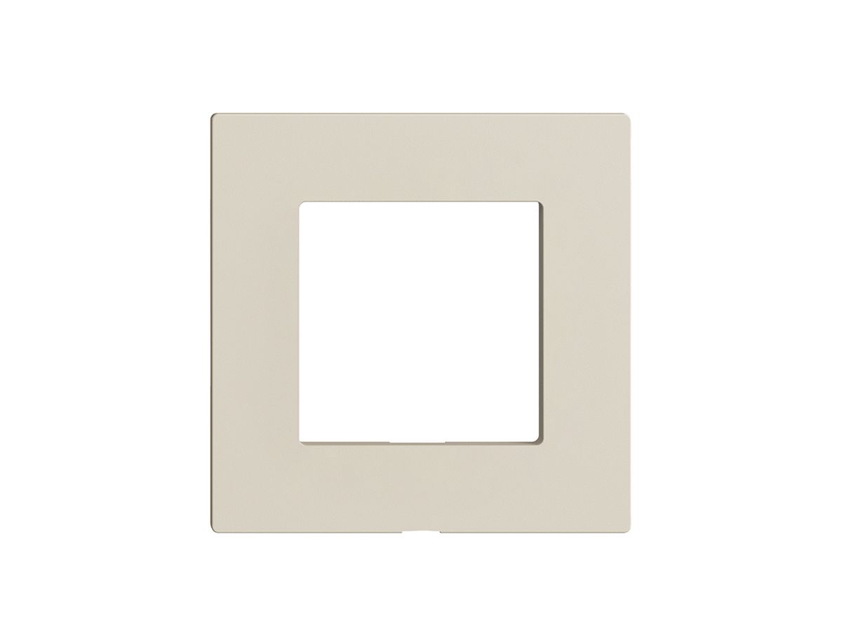 Frontplatte Edue Wiser für Abdeckset, ohne Beschriftung, IP20, 60×60mm, crema