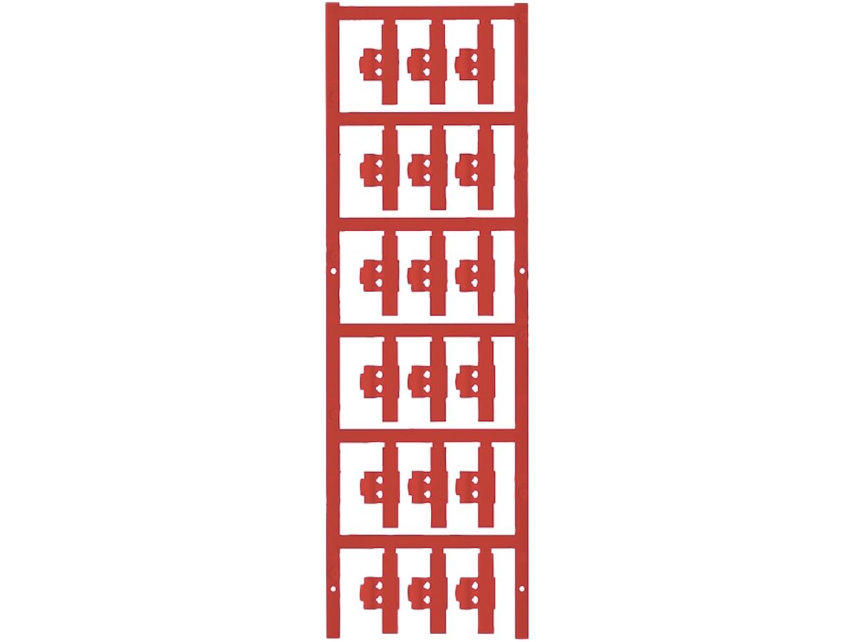 Leitermarkierer Weidmüller MultiCard SFC für Ø1.5…2.5mm 30×5.8mm PA66 rot