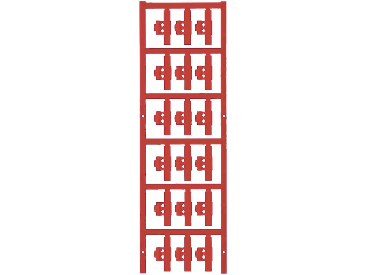 Leitermarkierer Weidmüller MultiCard SFC für Ø1.5…2.5mm 30×5.8mm PA66 rot