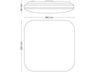 LED-Deckenleuchte Philips Mauve 12W 1200lm 2700K 260×260mm weiss