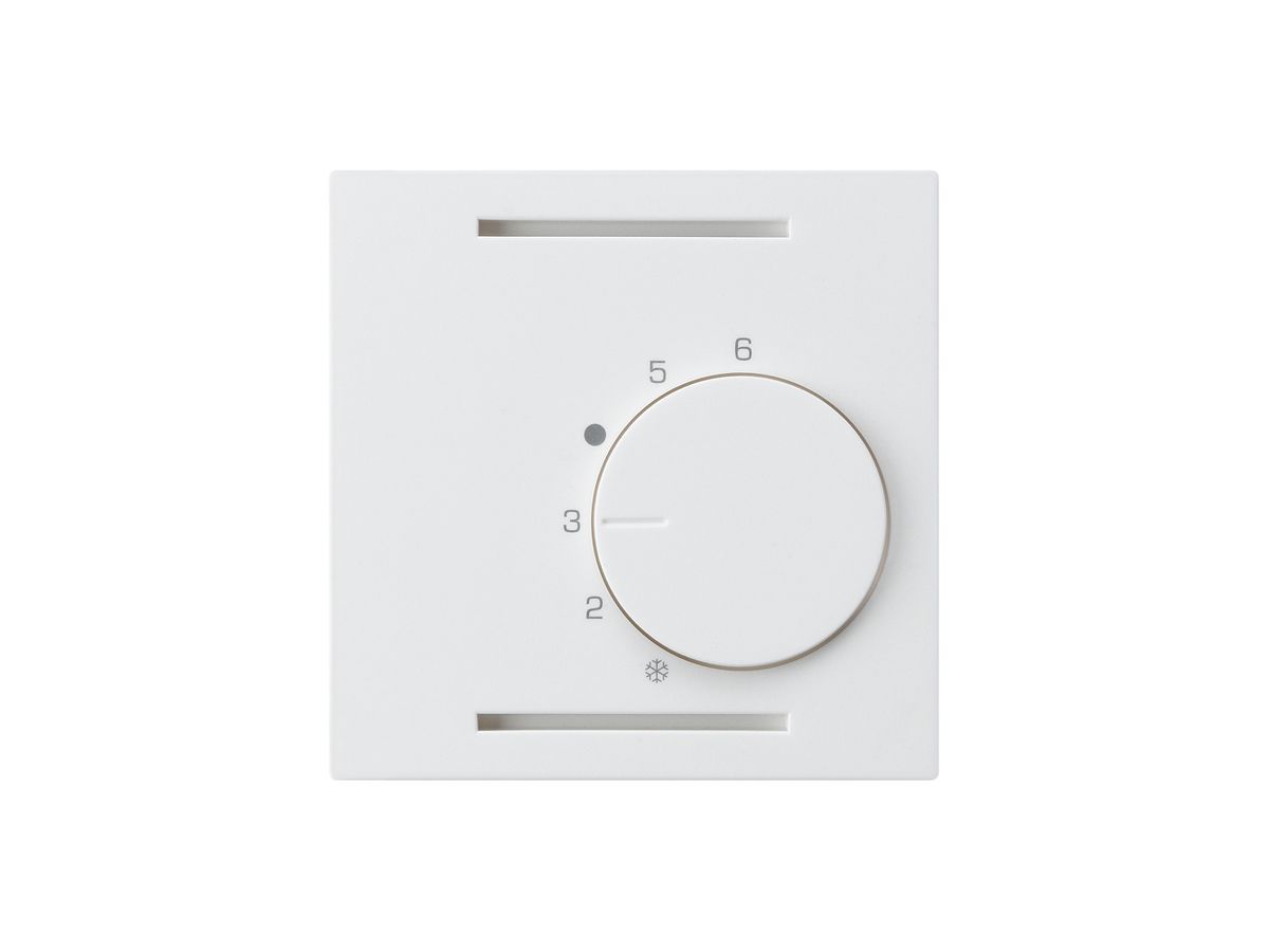 UP-Frontset kallysto weiss für Raumthermostat ohne Schalter