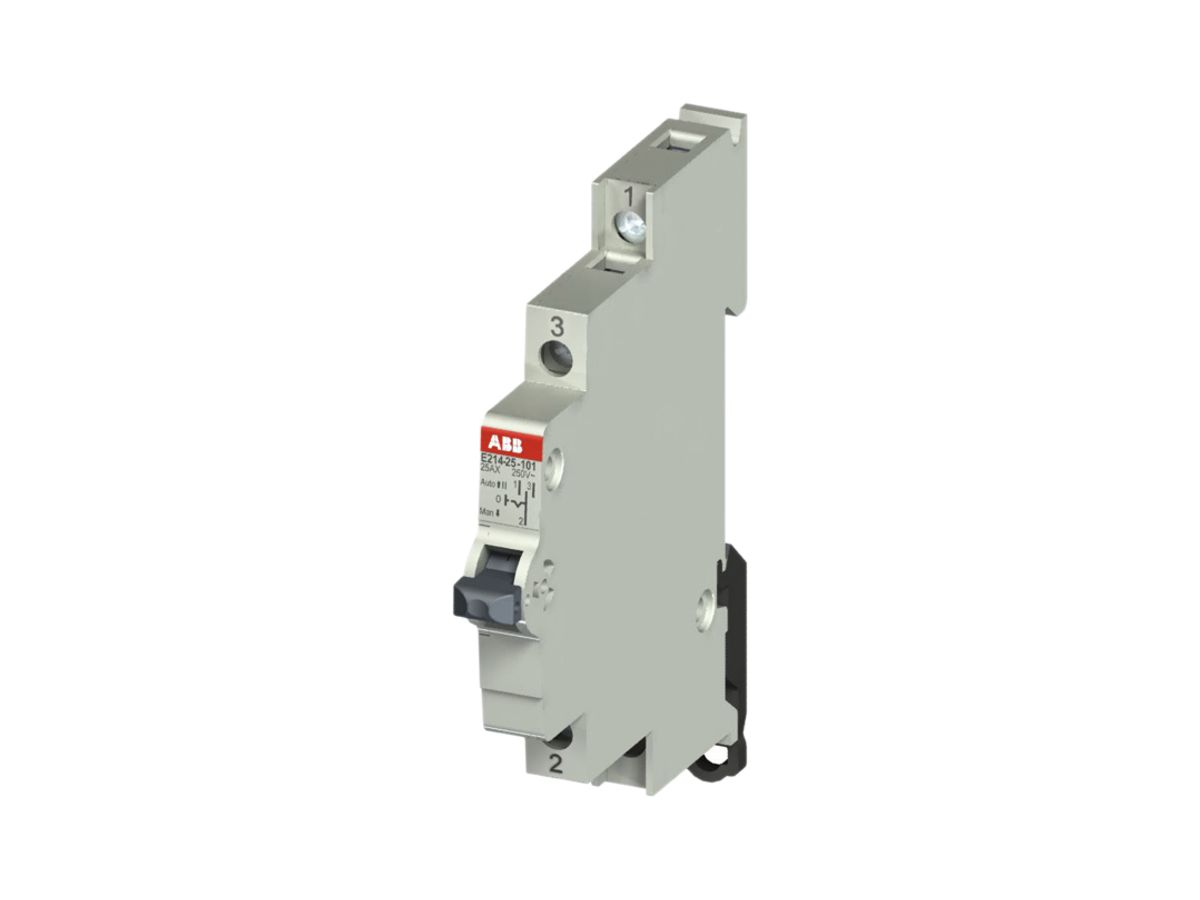 REG-Gruppenschalter ABB E214, 25A/250V 1L 1W, ½TE, "I-0-II"