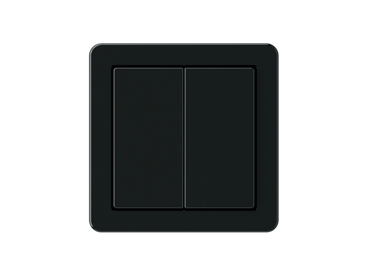 KNX-Taster Hager BA basico A 2-fach 58×58mm schwarz