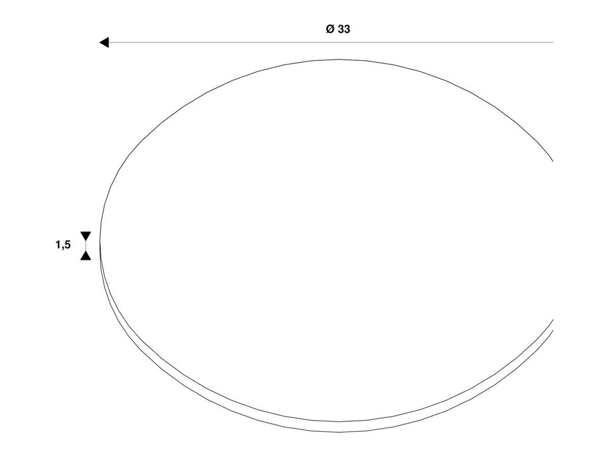 Leuchtenschirm SLV LALU PLATE rund gerade Stahl Ø330×15mm schwarz bronze unifaf.